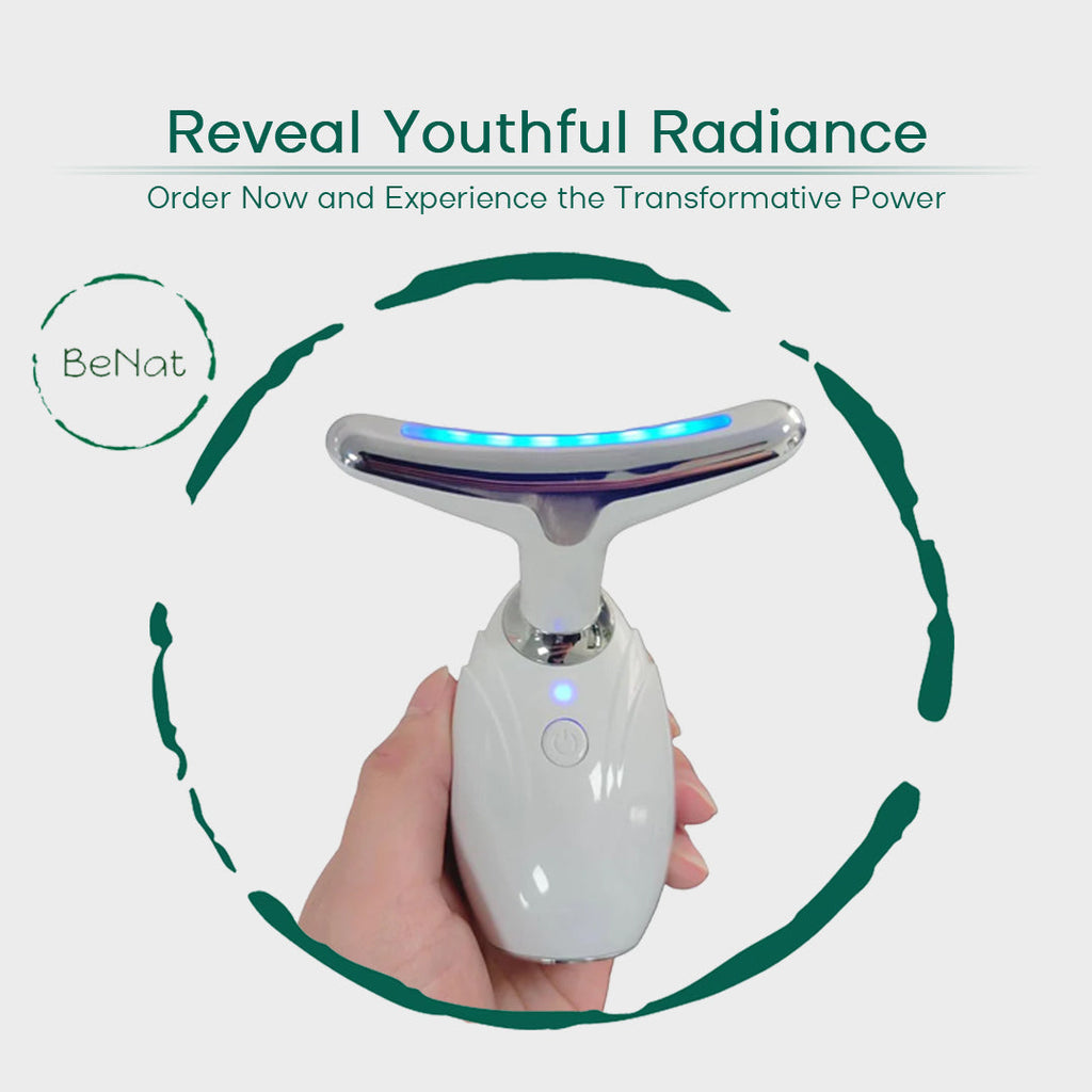 Dispositivo de Terapia LED para Lifting de Cuello y Rostro